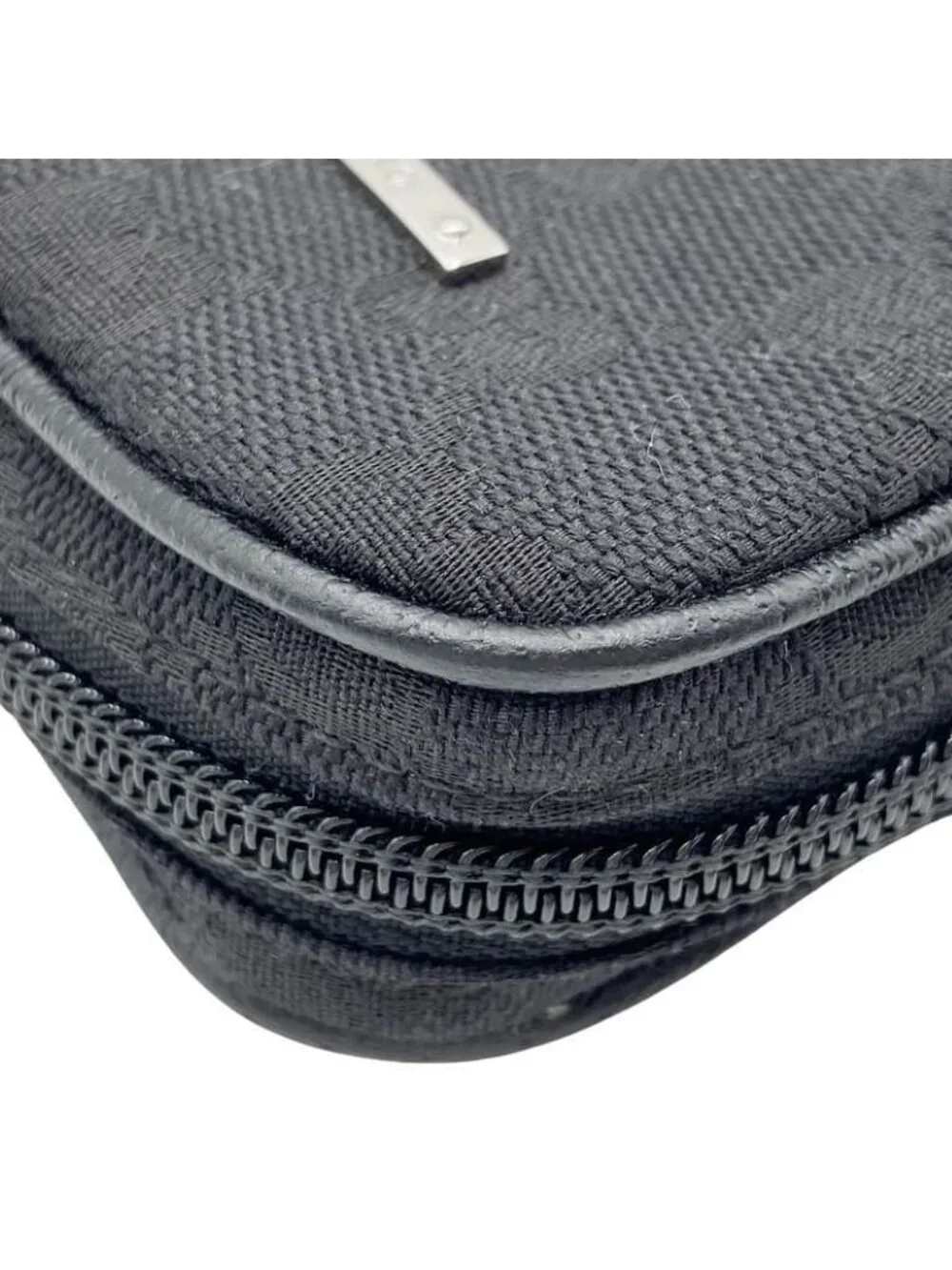 Gucci Galet Case GG Canvas Black Messenger Bag